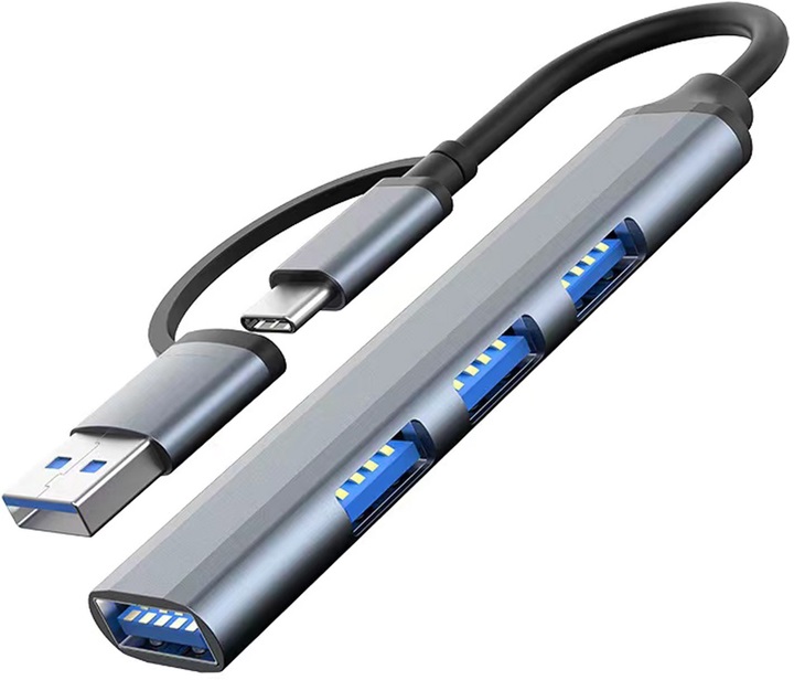 Мультипортовий адаптер (USB-хаб) Dynamode DM-UH-312AC